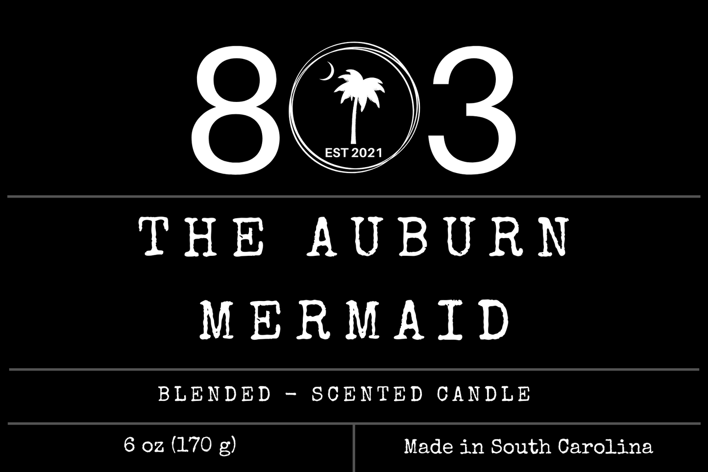 The Auburn Mermaid Candle